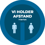 Vi Holder Afstand badge